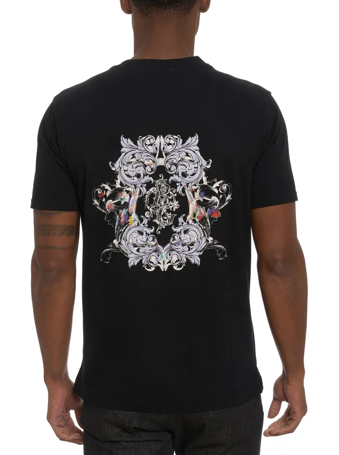Robert Graham Polos and TShirts Men RG SPLASH GRAPHIC TSHIRT Black