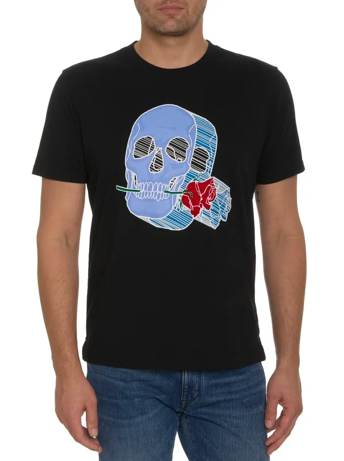 Robert Graham Polos and TShirts Men ROSELAND GRAPHIC TSHIRT Black