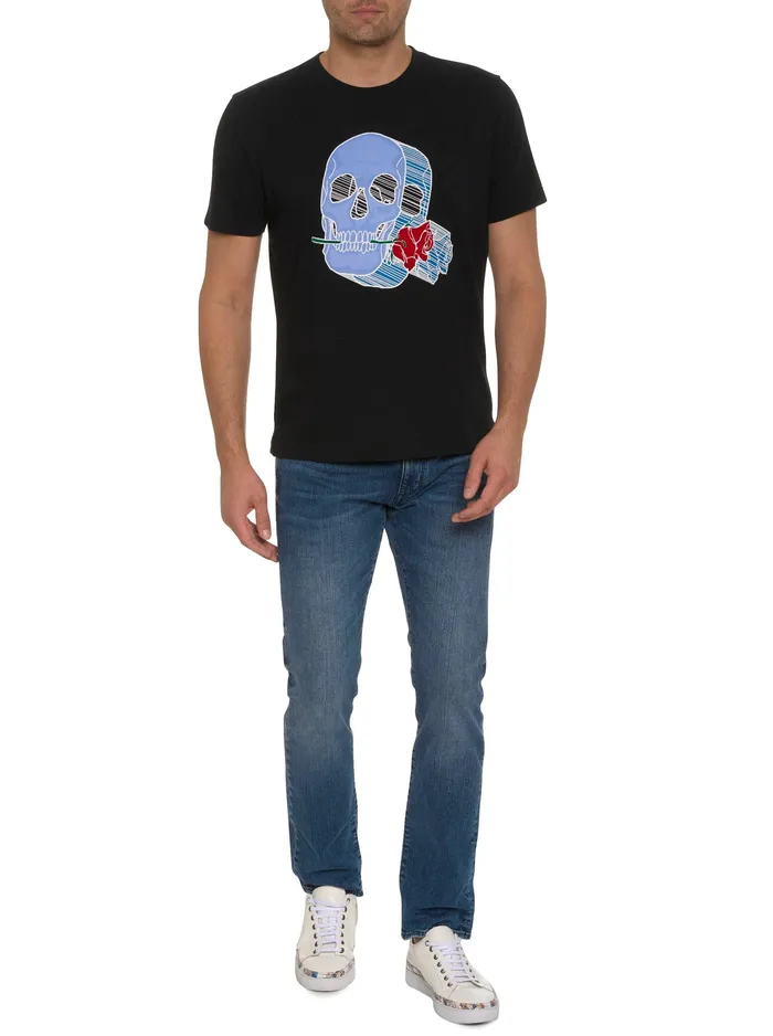 Robert Graham Polos and TShirts Men ROSELAND GRAPHIC TSHIRT Black