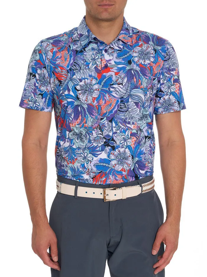 Robert Graham Polos and TShirts Men ROXBERRY PERFORMANCE POLO Purple