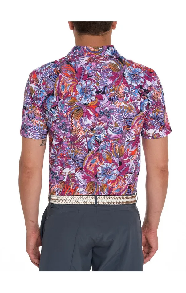 Robert Graham Polos and TShirts Men ROXBERRY PERFORMANCE POLO Purple