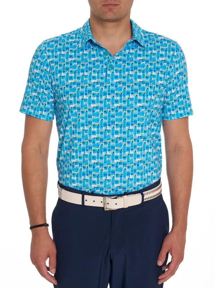 Robert Graham Polos and TShirts Men TEQUILA SUNRISE PERFORMANCE POLO Jade Green
