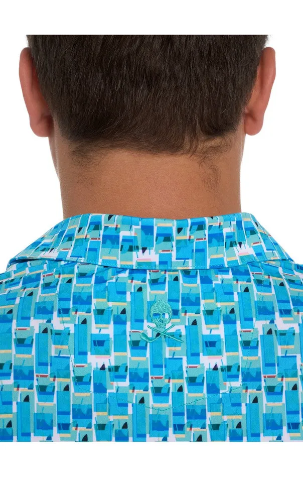 Robert Graham Polos and TShirts Men TEQUILA SUNRISE PERFORMANCE POLO Jade Green