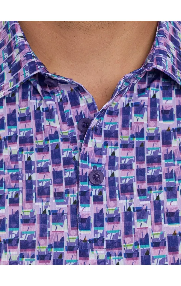 Robert Graham Polos and TShirts Men TEQUILA SUNRISE PERFORMANCE POLO Jade Green