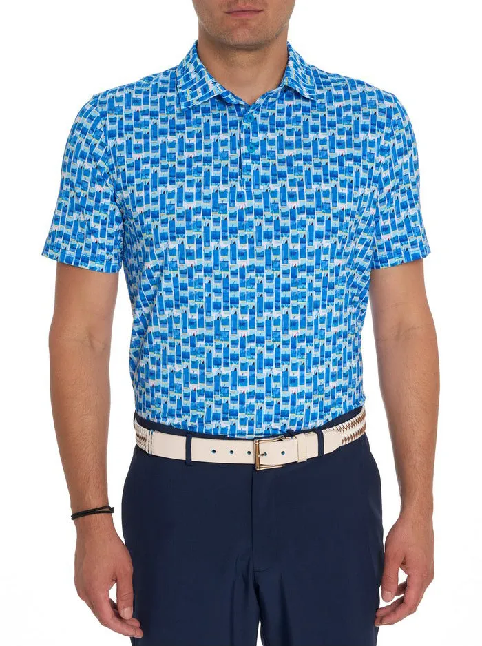 Robert Graham Polos and TShirts Men TEQUILA SUNRISE PERFORMANCE POLO Jade Green