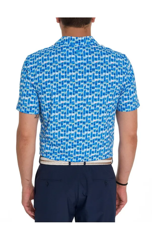 Robert Graham Polos and TShirts Men TEQUILA SUNRISE PERFORMANCE POLO Jade Green
