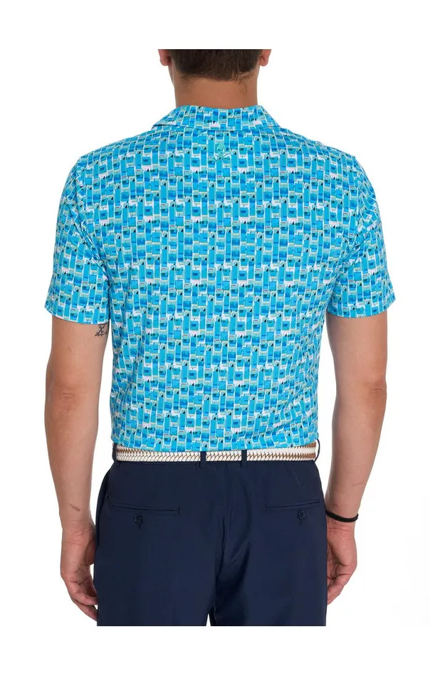 Robert Graham Polos and TShirts Men TEQUILA SUNRISE PERFORMANCE POLO Jade Green