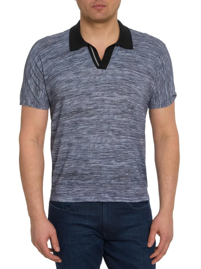 Robert Graham Polos and TShirts Men THE STATIC SWEATER POLO Grey