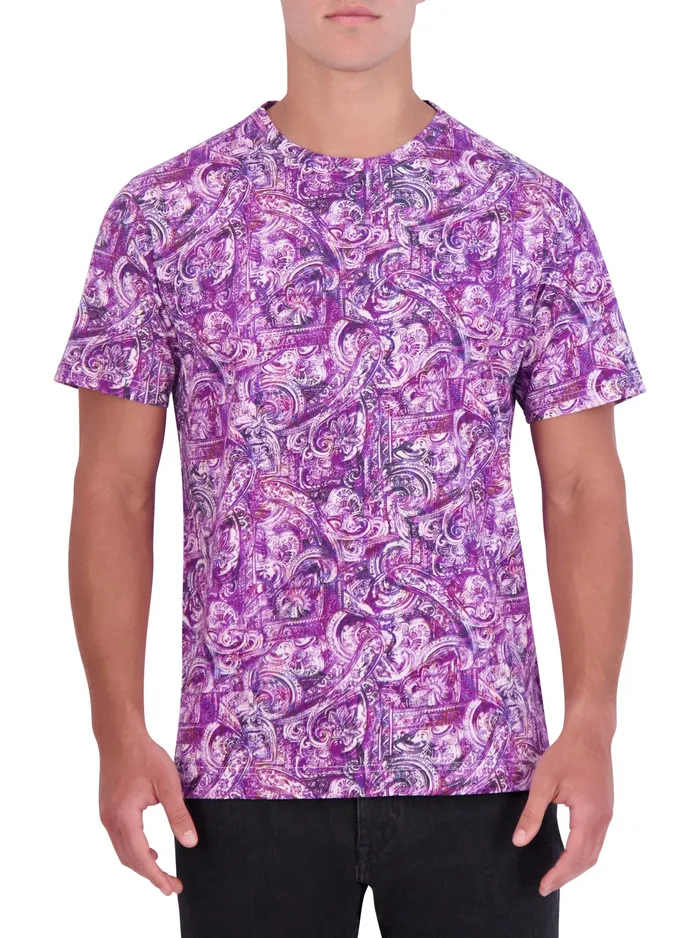 Robert Graham Polos and TShirts Men TOBIN GRAPHIC TSHIRT Purple