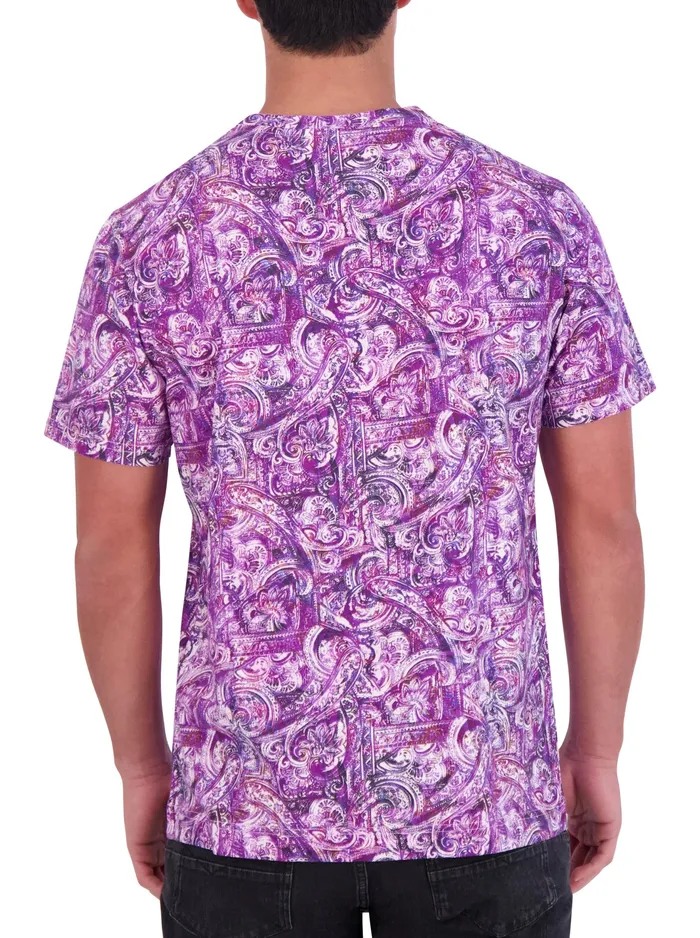 Robert Graham Polos and TShirts Men TOBIN GRAPHIC TSHIRT Purple Robert Graham Polos and TShirts Men TOBIN GRAPHIC TSHIRT Purple