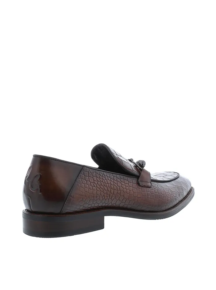 Robert Graham Shoes Men AMICO LOAFER Cognac