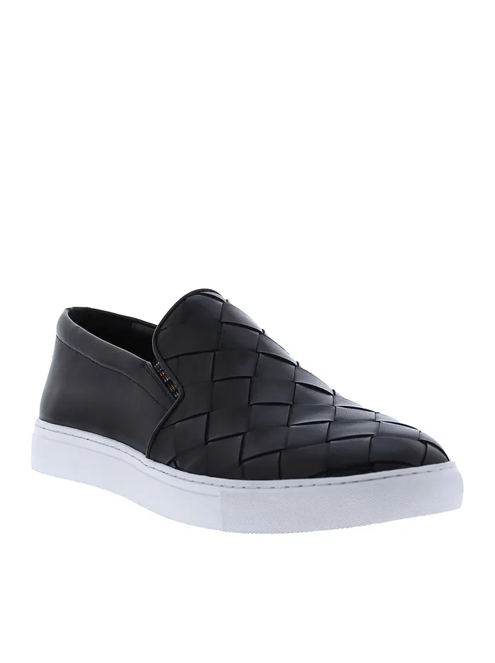Robert Graham Shoes Men EROSION SLIP ON SNEAKER Cognac