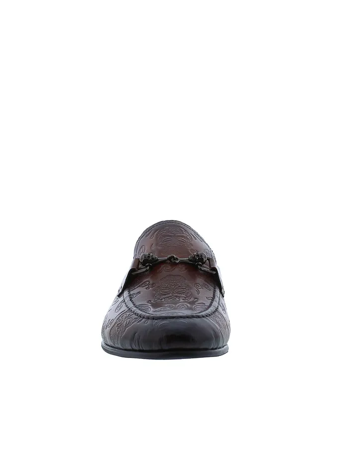 Robert Graham Shoes Men ORBIT SMOKING SLIPPER Cognac