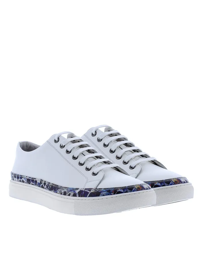 Robert Graham Shoes Men PERALTA SNEAKER White