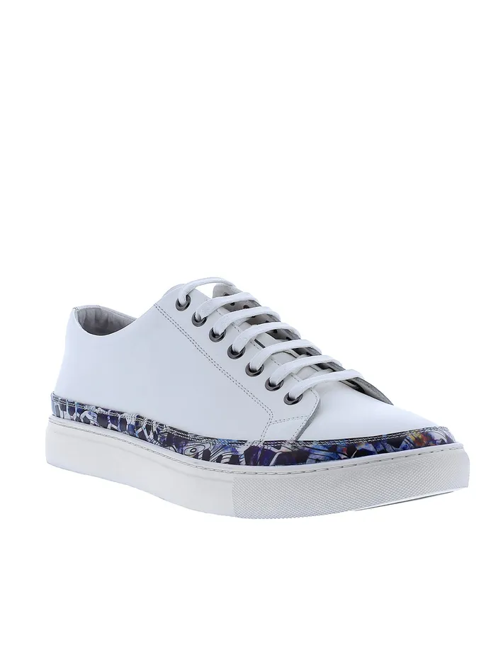 Robert Graham Shoes Men PERALTA SNEAKER White