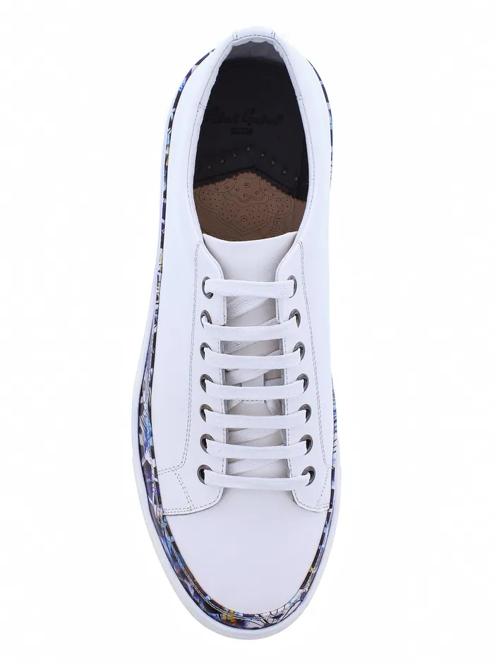 Robert Graham Shoes Men PERALTA SNEAKER White