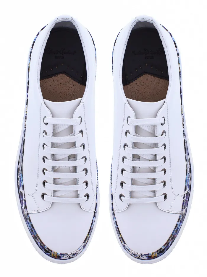 Robert Graham Shoes Men PERALTA SNEAKER White