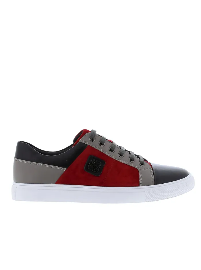 Robert Graham Shoes Men TRIXIE C LACE UP SNEAKER Red