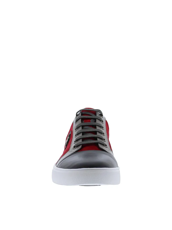 Robert Graham Shoes Men TRIXIE C LACE UP SNEAKER Red