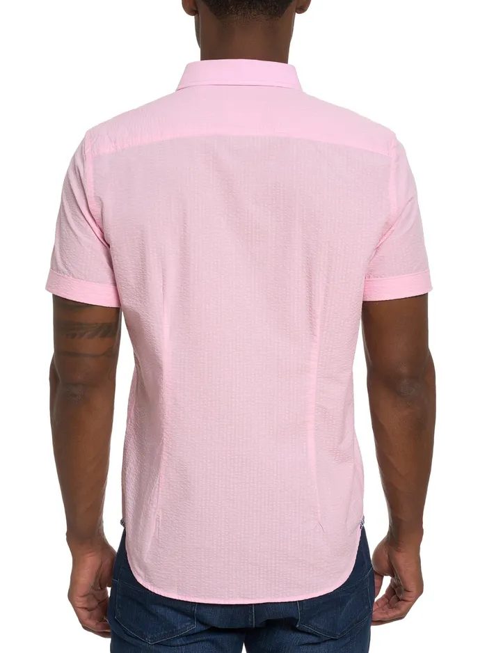 Robert Graham Short Sleeve Button Down Shirts Men ANDREWS SHORT SLEEVE BUTTON DOWN SHIRT Coral