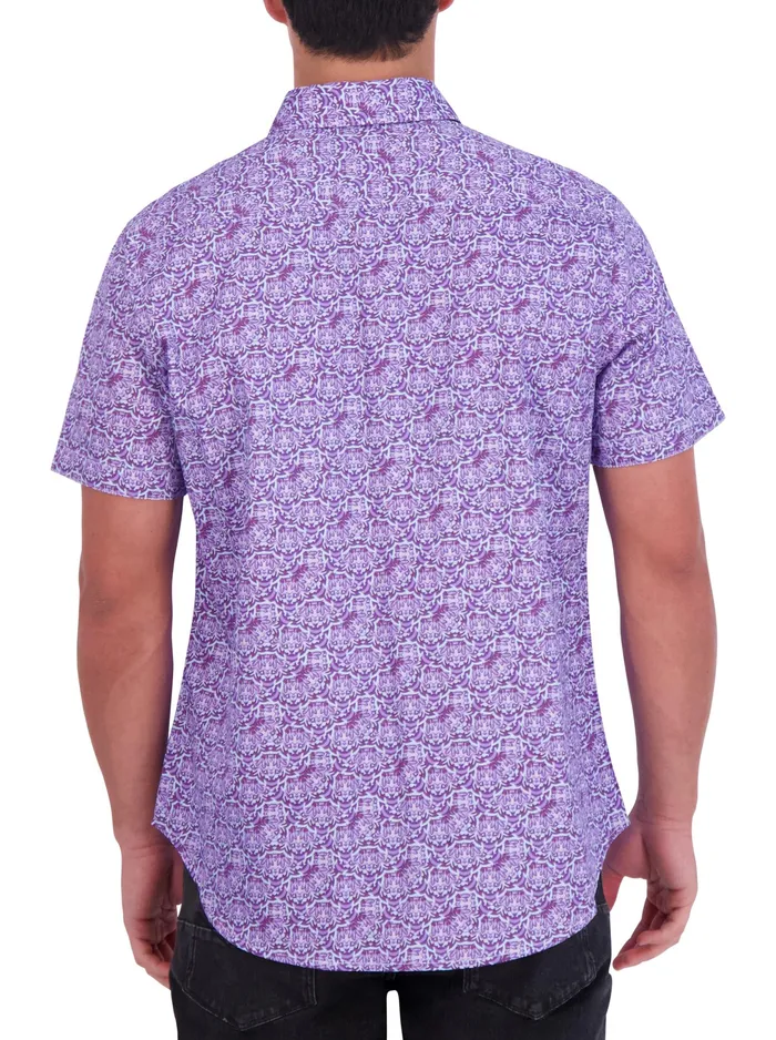 Robert Graham Short Sleeve Button Down Shirts Men BISLEY SHORT SLEEVE BUTTON DOWN SHIRT Blue