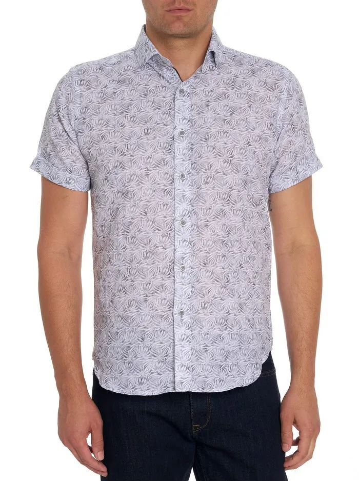 Robert Graham Short Sleeve Button Down Shirts Men CAFFREY SHORT SLEEVE BUTTON DOWN SHIRT Grey Robert Graham Short Sleeve Button Down Shirts Men CAFFREY SHORT SLEEVE BUTTON DOWN SHIRT Grey