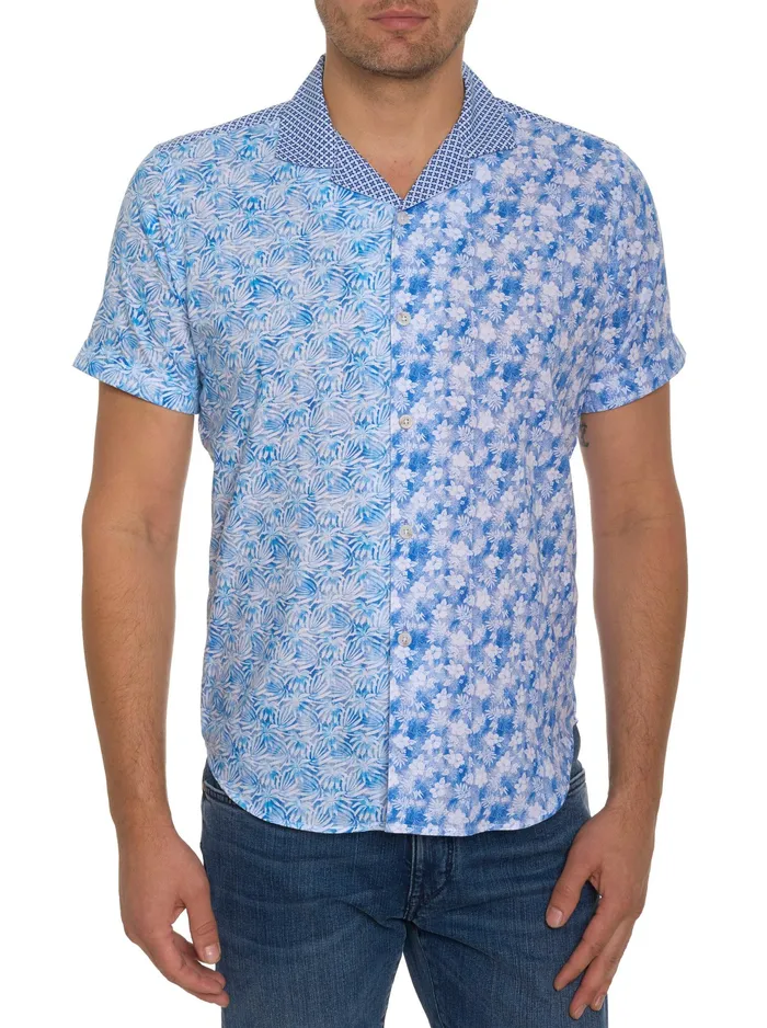 Robert Graham Short Sleeve Button Down Shirts Men FONTANA SHORT SLEEVE BUTTON DOWN Blue Robert Graham Short Sleeve Button Down Shirts Men FONTANA SHORT SLEEVE BUTTON DOWN Blue