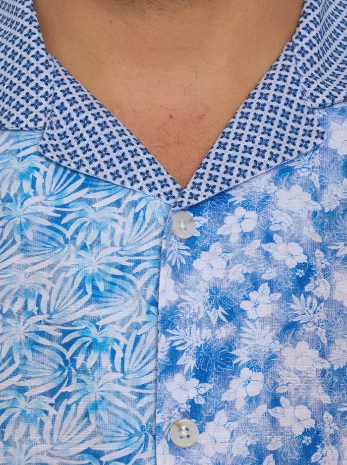 Robert Graham Short Sleeve Button Down Shirts Men FONTANA SHORT SLEEVE BUTTON DOWN Blue