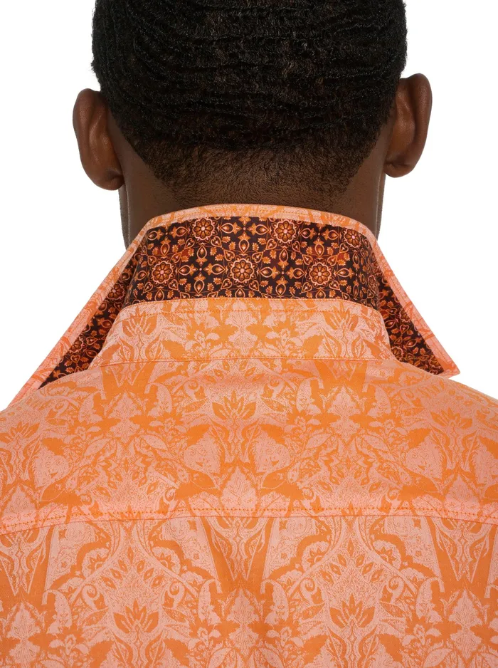 Robert Graham Short Sleeve Button Down Shirts Men HIGHLAND SHORT SLEEVE BUTTON DOWN SHIRT Pink