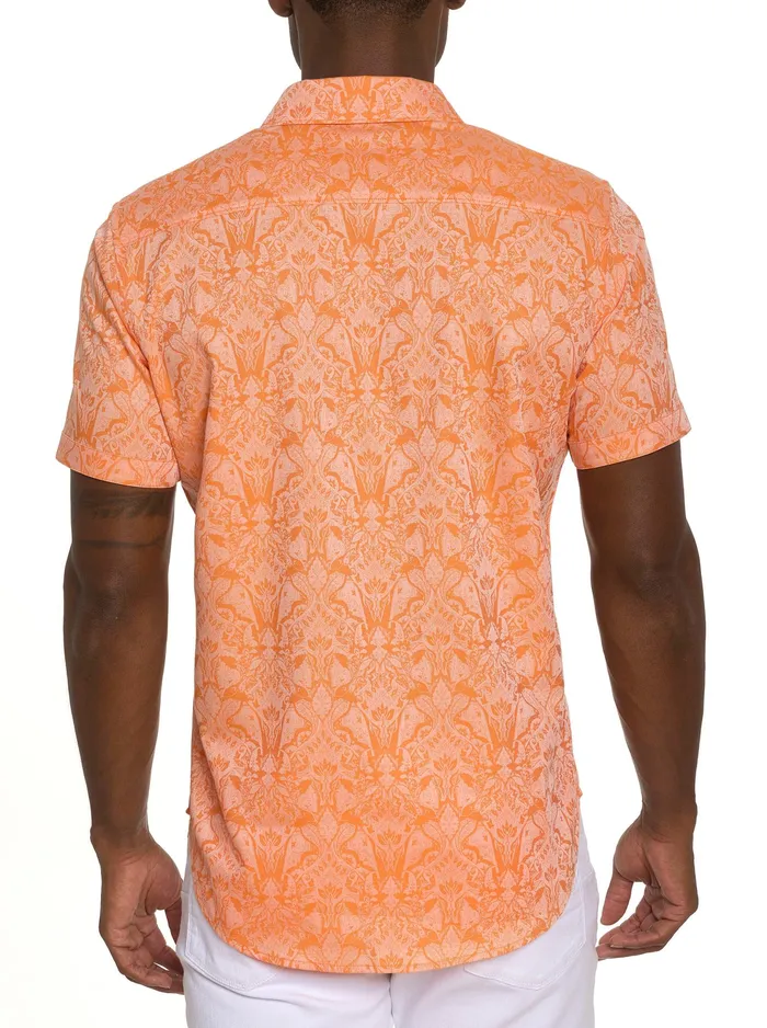 Robert Graham Short Sleeve Button Down Shirts Men HIGHLAND SHORT SLEEVE BUTTON DOWN SHIRT Pink