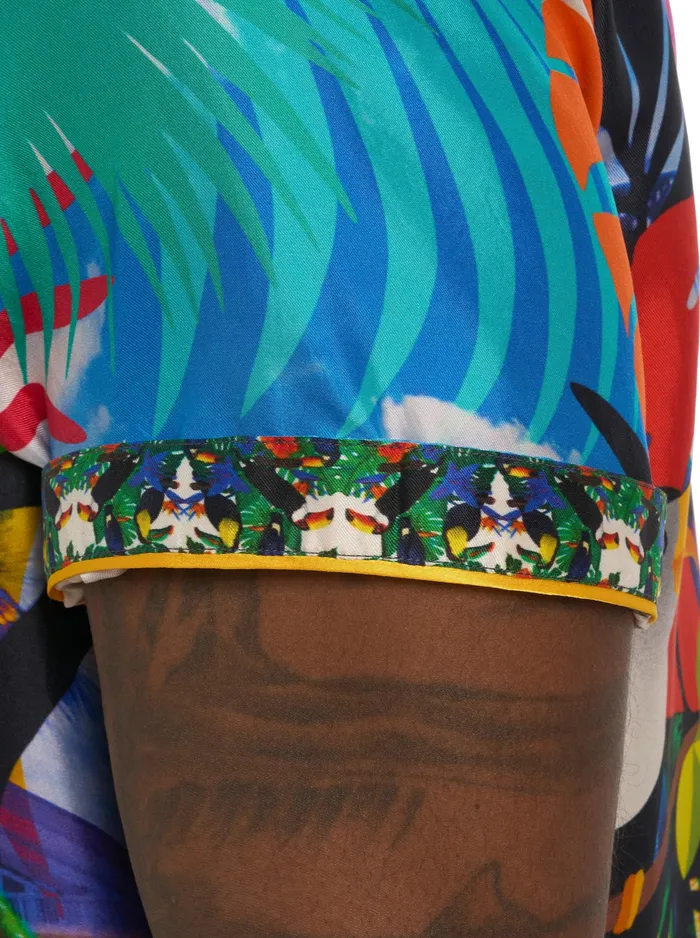 Robert Graham Short Sleeve Button Down Shirts Men LIMITED EDITION THE TOUCAN MIX SHORT SLEEVE BUTTON DOWN SHIRT Classic