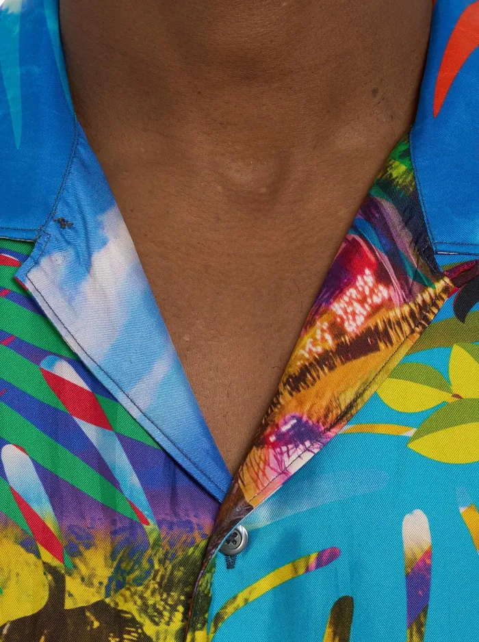 Robert Graham Short Sleeve Button Down Shirts Men LIMITED EDITION THE TOUCAN MIX SHORT SLEEVE BUTTON DOWN SHIRT Classic