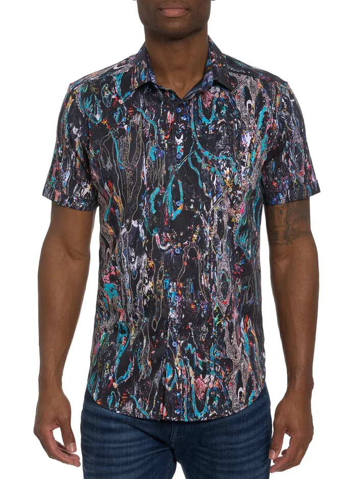 Robert Graham Short Sleeve Button Down Shirts Men MESOSPHERE SHORT SLEEVE BUTTON DOWN SHIRT Multi Robert Graham Short Sleeve Button Down Shirts Men MESOSPHERE SHORT SLEEVE BUTTON DOWN SHIRT Multi