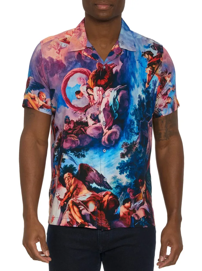 Robert Graham Short Sleeve Button Down Shirts Men PALAZZO SHORT SLEEVE BUTTON DOWN SHIRT Multi Robert Graham Short Sleeve Button Down Shirts Men PALAZZO SHORT SLEEVE BUTTON DOWN SHIRT Multi