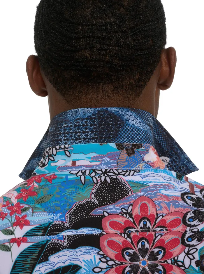 Robert Graham Short Sleeve Button Down Shirts Men PENNISULA SHORT SLEEVE BUTTON DOWN SHIRT Multi