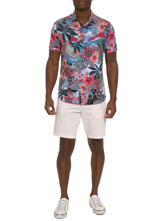 Robert Graham Short Sleeve Button Down Shirts Men PENNISULA SHORT SLEEVE BUTTON DOWN SHIRT Multi