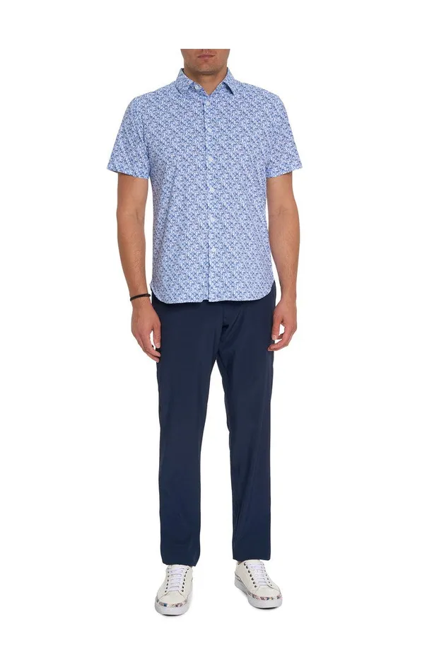 Robert Graham Short Sleeve Button Down Shirts Men SHIELDS PERFORMANCE SHORT SLEEVE KNIT SHIRT Multi