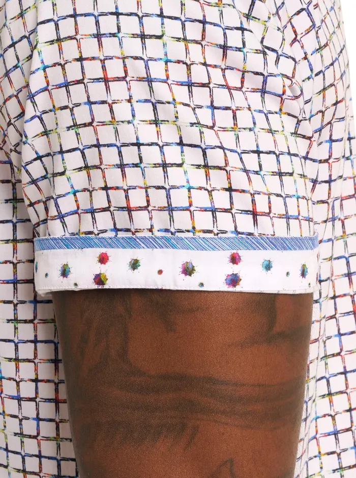 Robert Graham Short Sleeve Button Down Shirts Men THE SHOCKER SHORT SLEEVE BUTTON DOWN SHIRT Multi