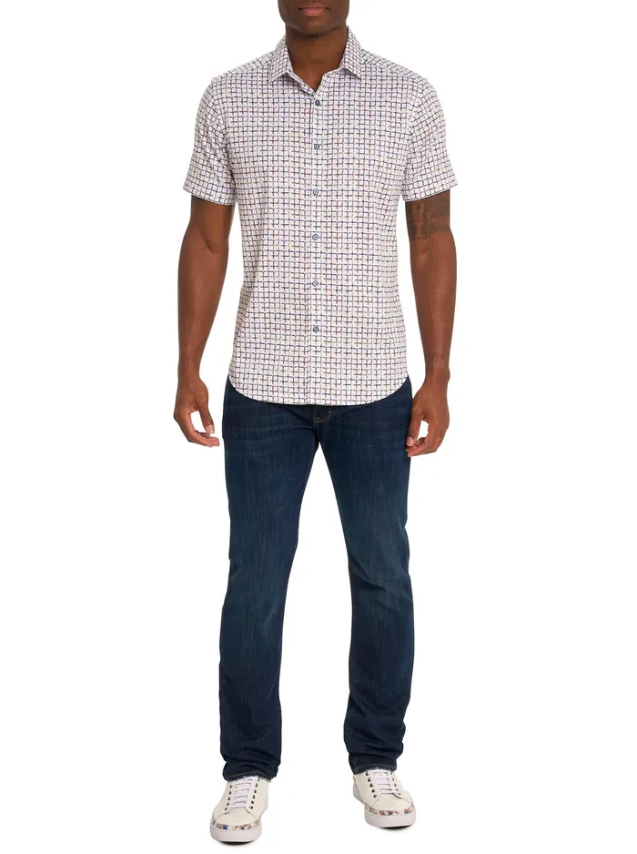 Robert Graham Short Sleeve Button Down Shirts Men THE SHOCKER SHORT SLEEVE BUTTON DOWN SHIRT Multi