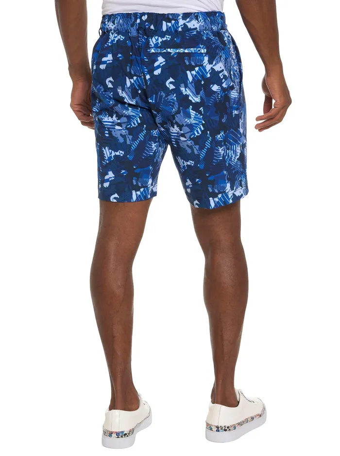 Robert Graham Shorts and Swim Men BLUES CLUB PERFORMANCE SHORT Blue