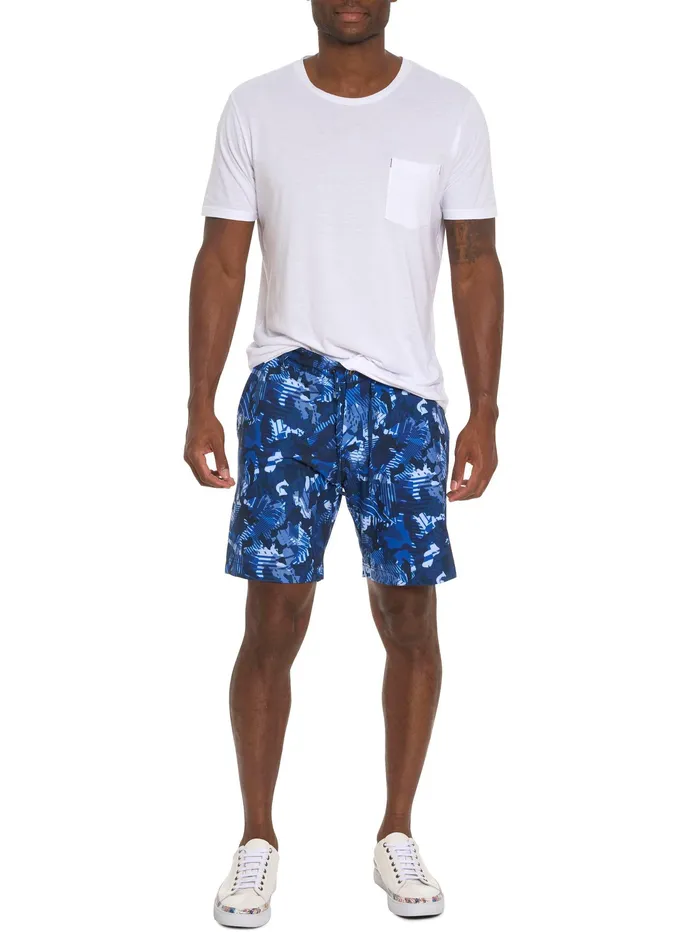 Robert Graham Shorts and Swim Men BLUES CLUB PERFORMANCE SHORT Blue
