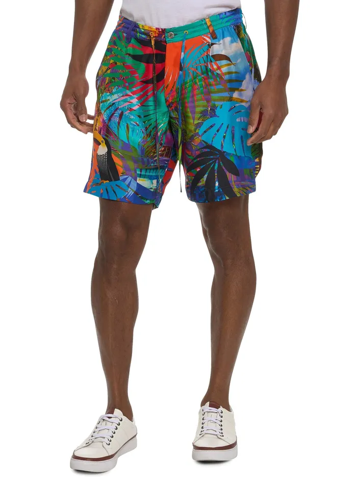 Robert Graham Shorts and Swim Men LIMITED EDITION THE TOUCAN MIX SHORT Multi