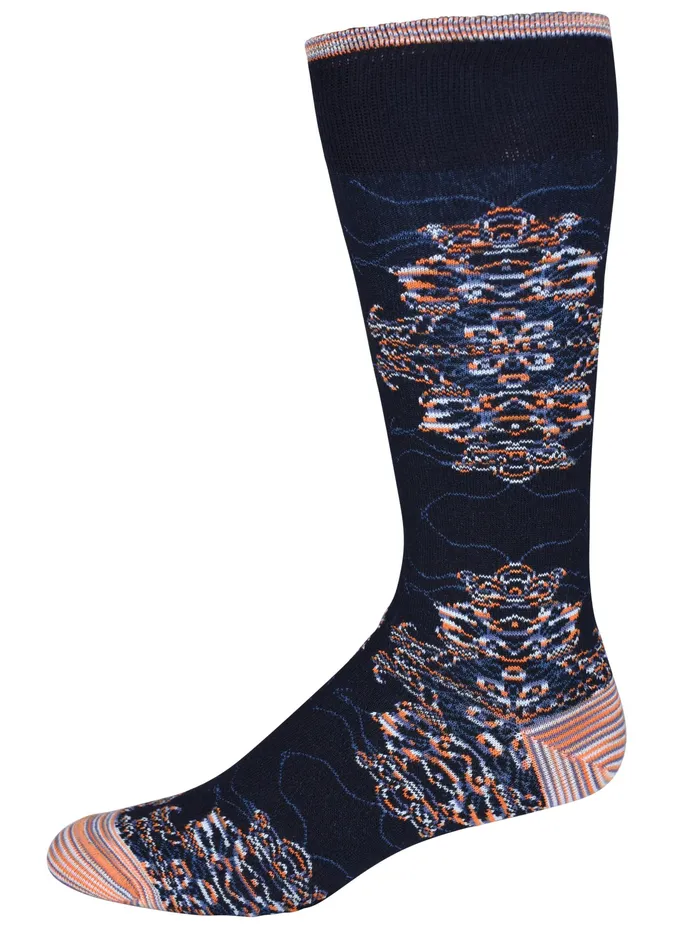 Robert Graham Socks Men CACHE SOCKS Navy