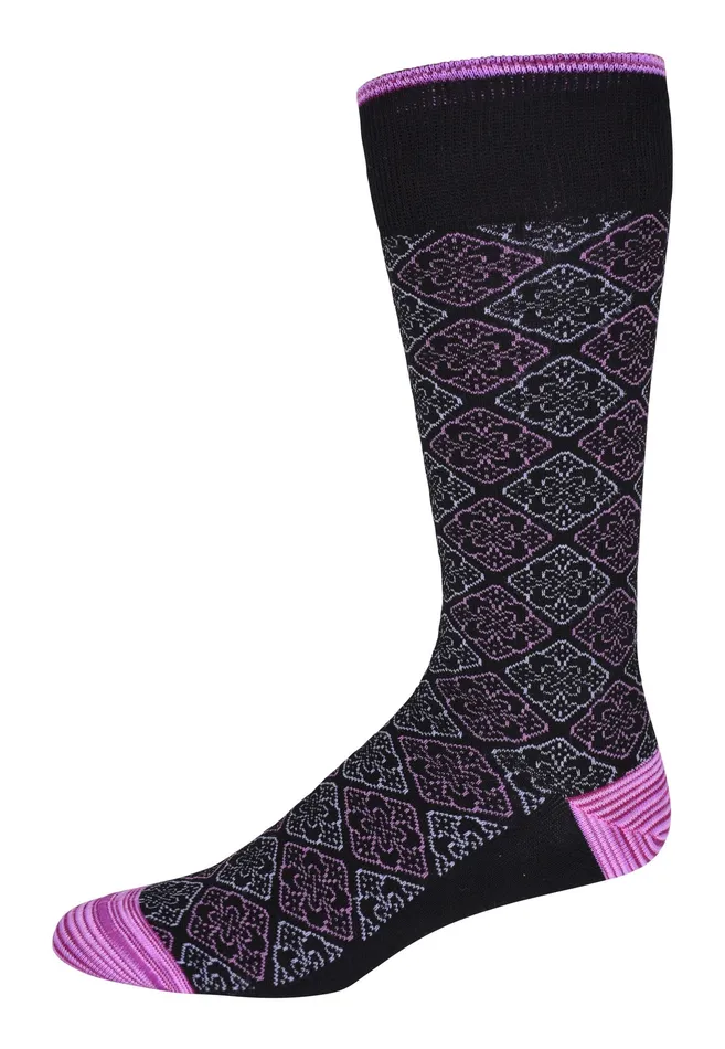 Robert Graham Socks Men DOLMA KNIT SOCKS Black
