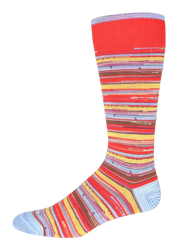 Robert Graham Socks Men RICCI KNIT SOCKS Red