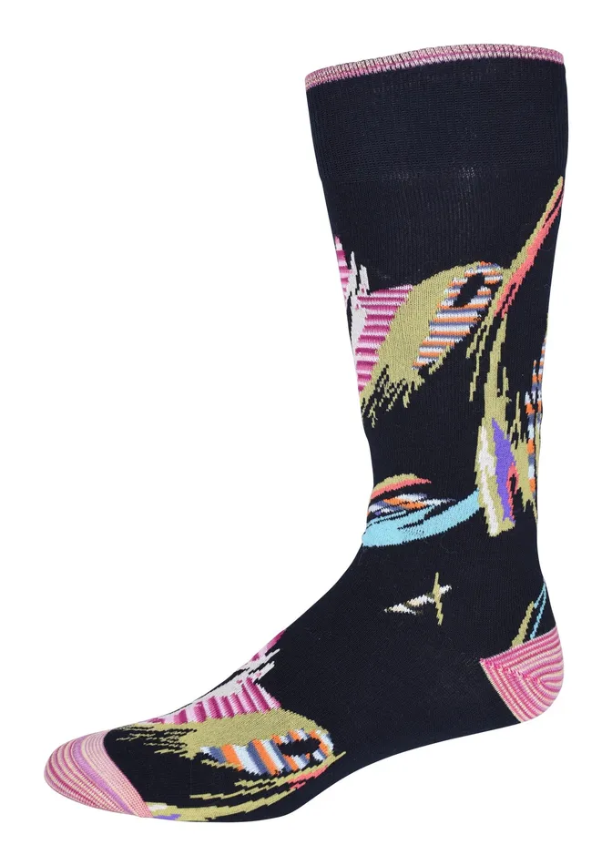Robert Graham Socks Men SAVOY KNIT SOCKS Navy