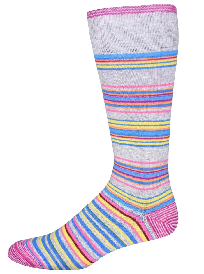 Robert Graham Socks Men SUPERSTUD SOCKS Light Grey