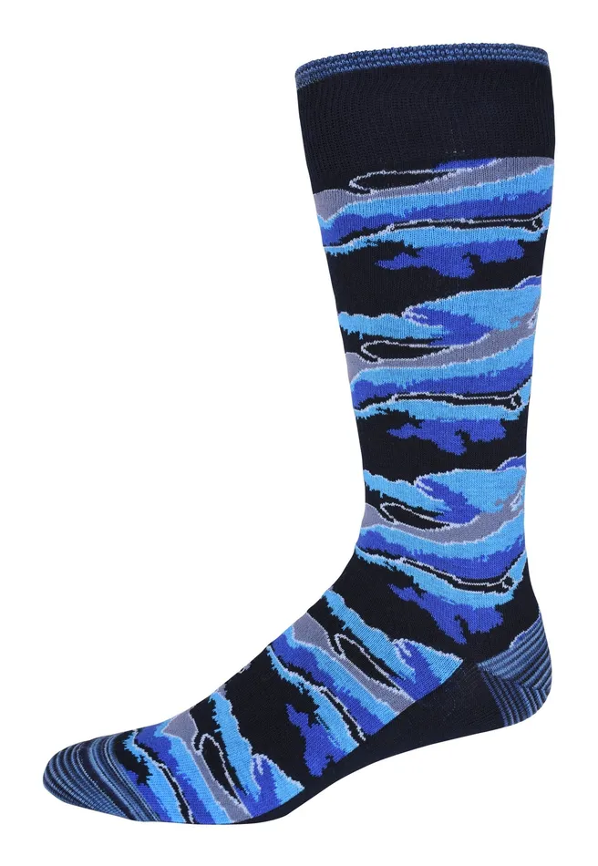 Robert Graham Socks Men VICTOR KNIT SOCKS Navy