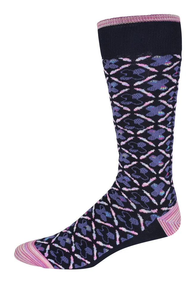 Robert Graham Socks Men YENI KNIT SOCKS Navy