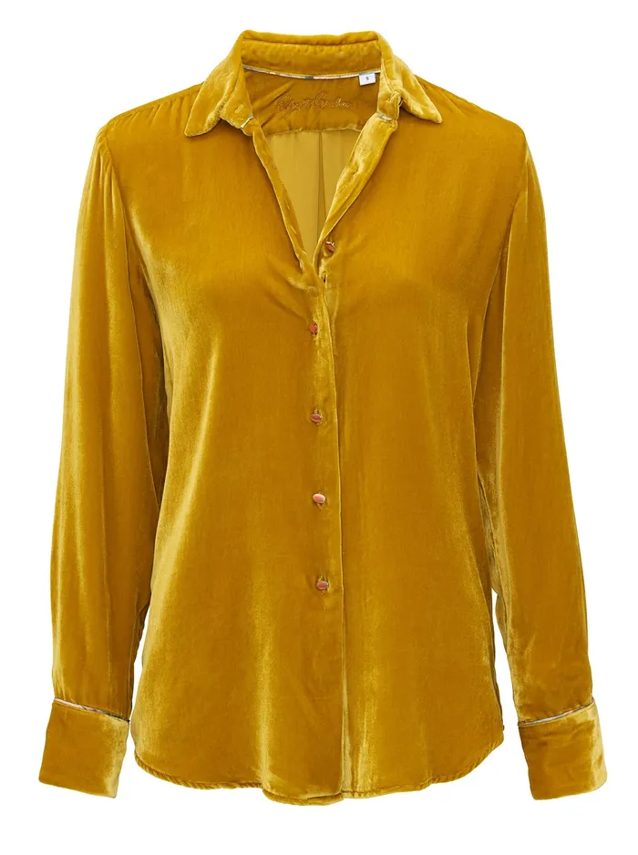 Robert Graham Tops Women CARRIE LONG SLEEVE SHIRT Gold